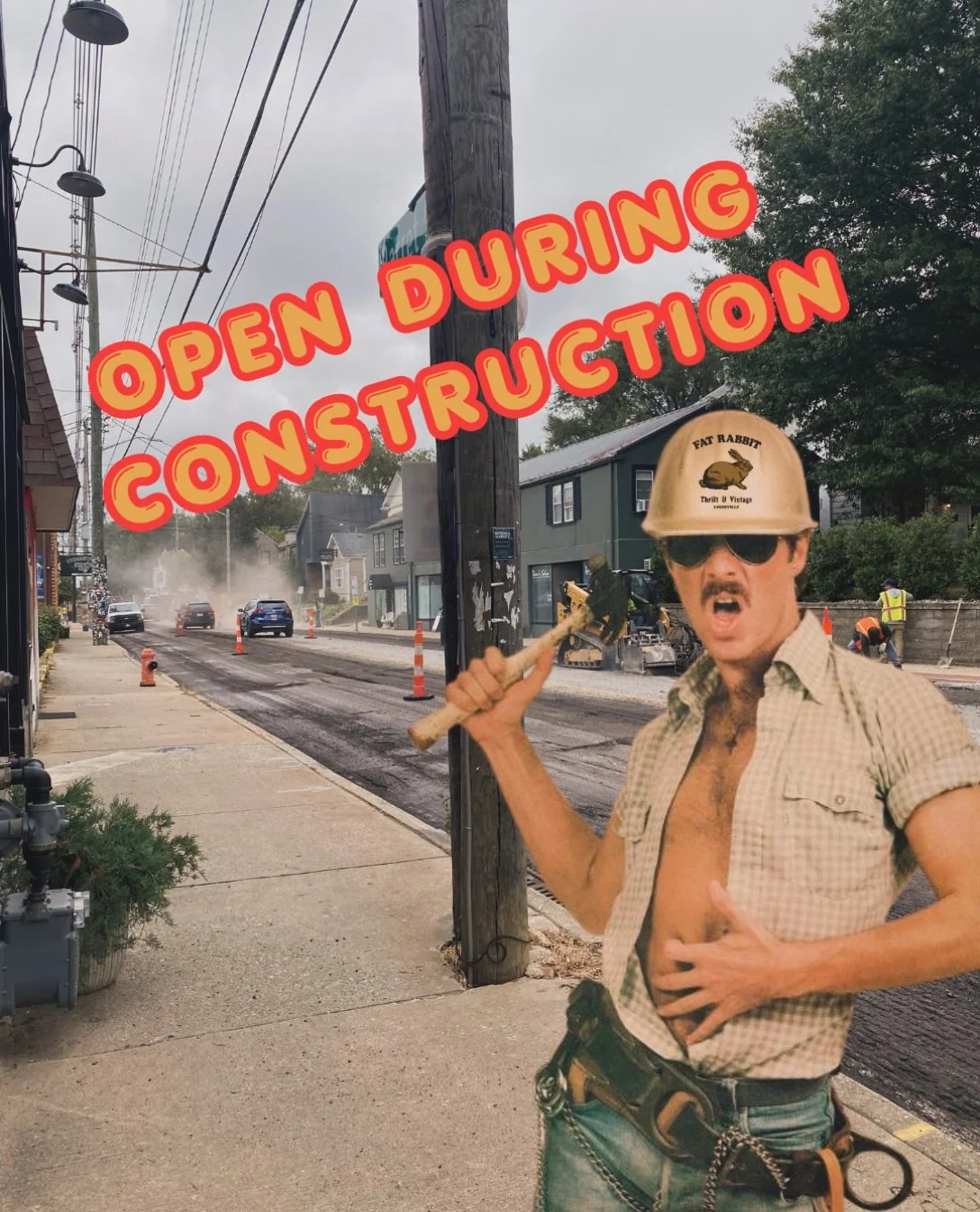 It&rsquo;s messy out there but I promise we are open!
#fatrabbitky #machoman