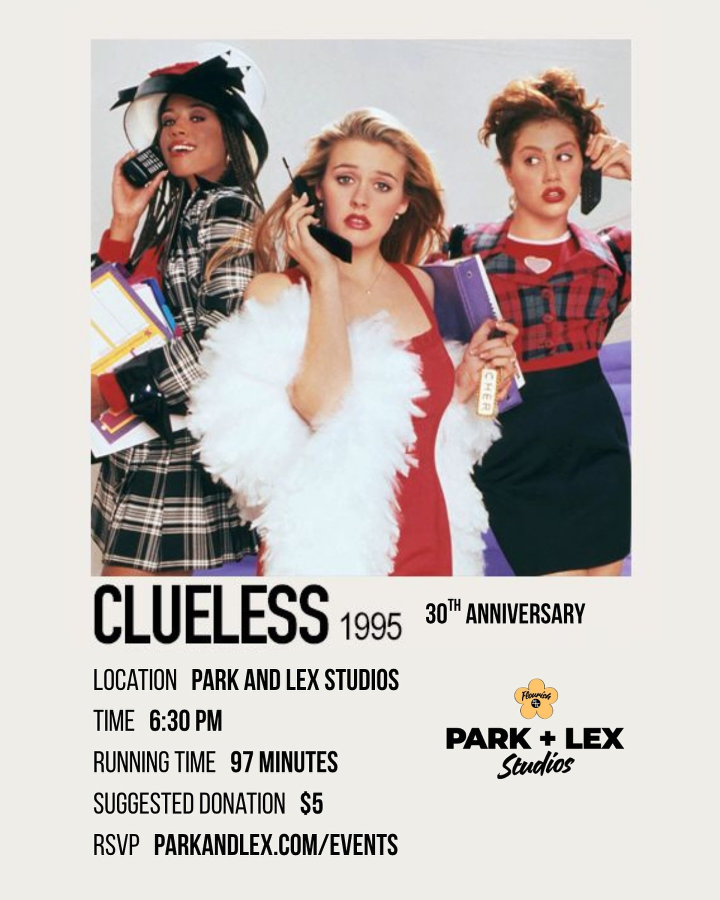 It&rsquo;s CLUELESS 30th Anniversary, and we want to screen it for the true fans. It will be this Wednesday at 630pm and movie start time at 7pm-ish. We have limited seating for 25 Guests, so it&rsquo;s first come, first served. You will receive a co