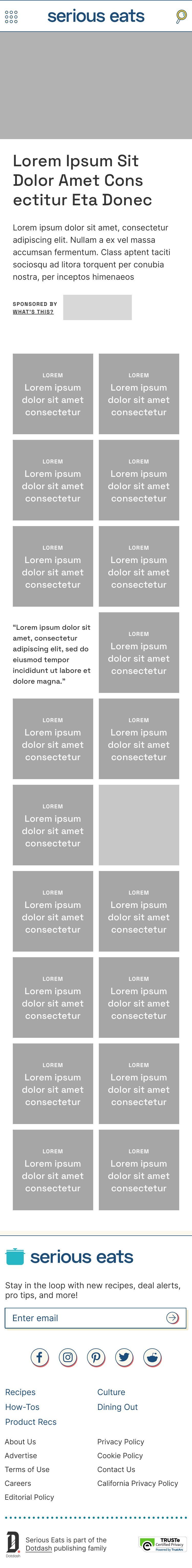 Mobile template