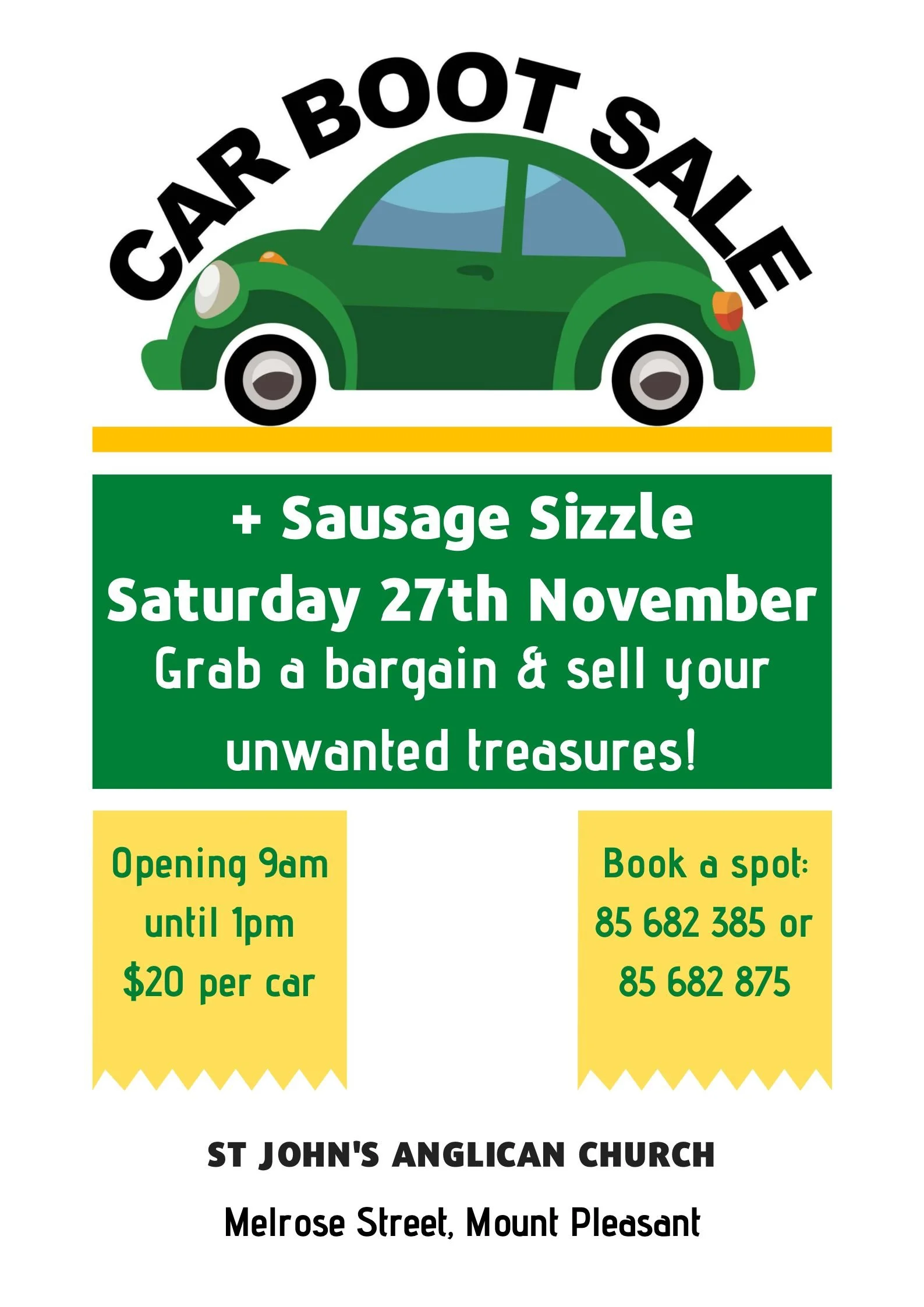 Car Boot Sale at St John's
