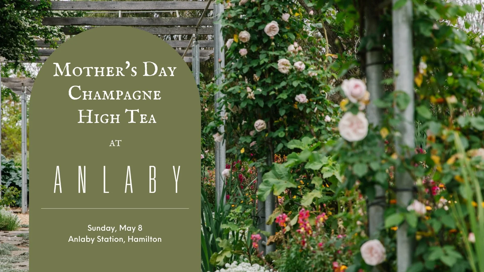 Anlaby Mother's Day Champagne High Tea and Garden Tour