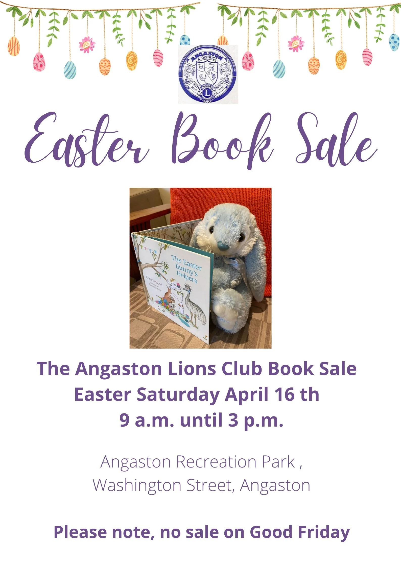 Angaston Lions Easter Book Sale