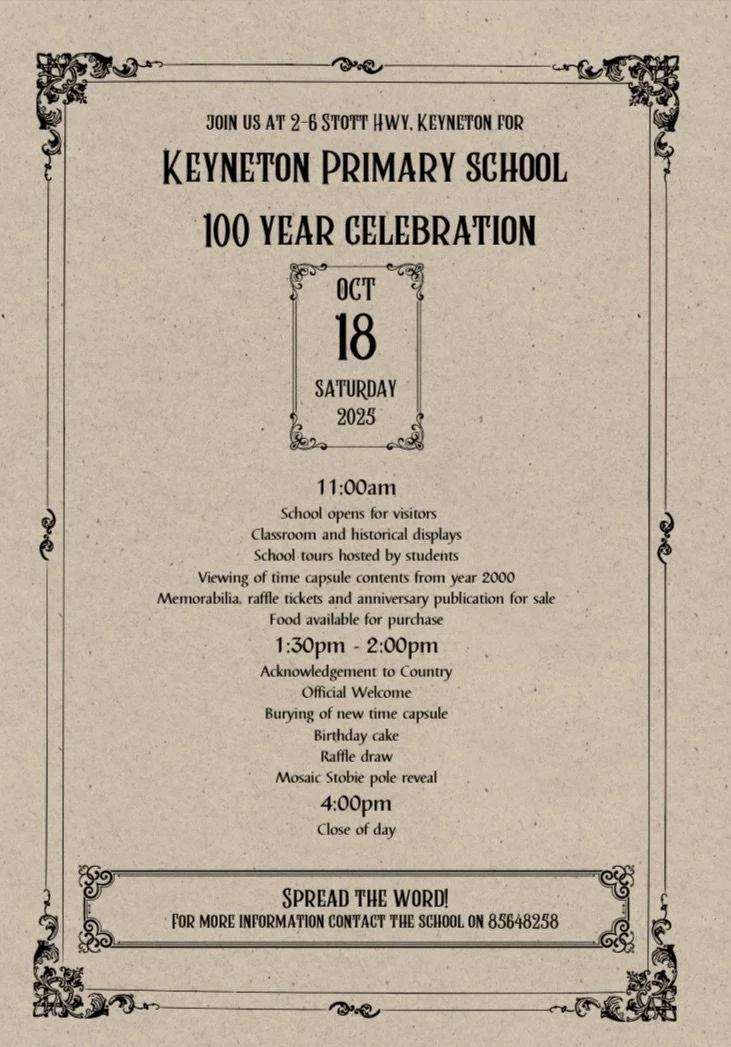 Keyneton PS 100 Year Celebration