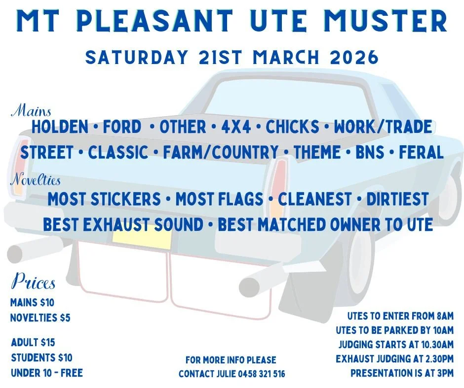 Mt Pleasant Show Ute Muster