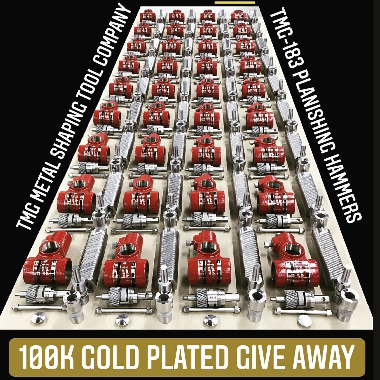Here we go, the final piece of the @tin_mans_garage planishing hammer give away. Let's see if luck is on our side!

Check out the #100kgoldplatedgiveaway hash tag, there's a lot of peoples dream builds listed on there which makes for a great source i