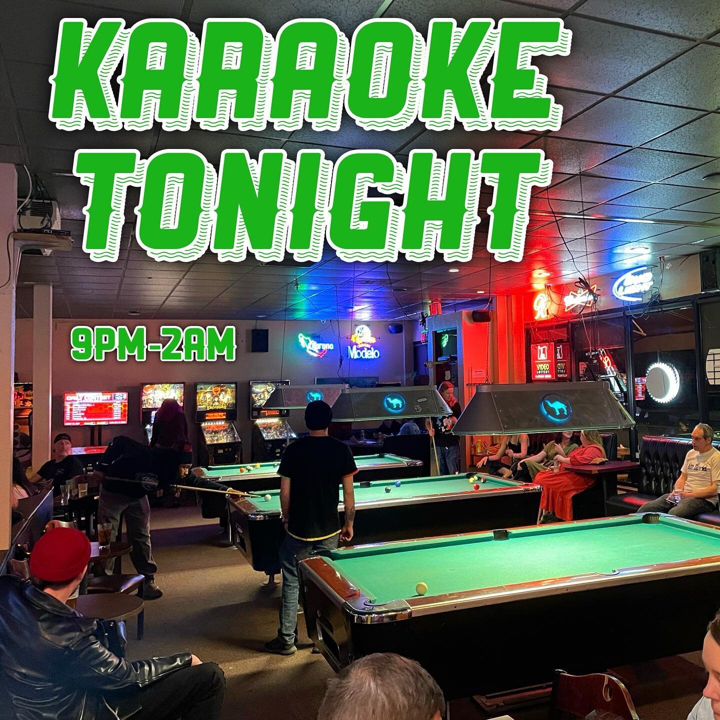 Wind down from the stress of the week with us tonight at karaoke 🎤✨

Grab a table, grab a drink, grab a pool cue, and put in that song you&rsquo;ve been thinking about singing for weeks 🍻🎶