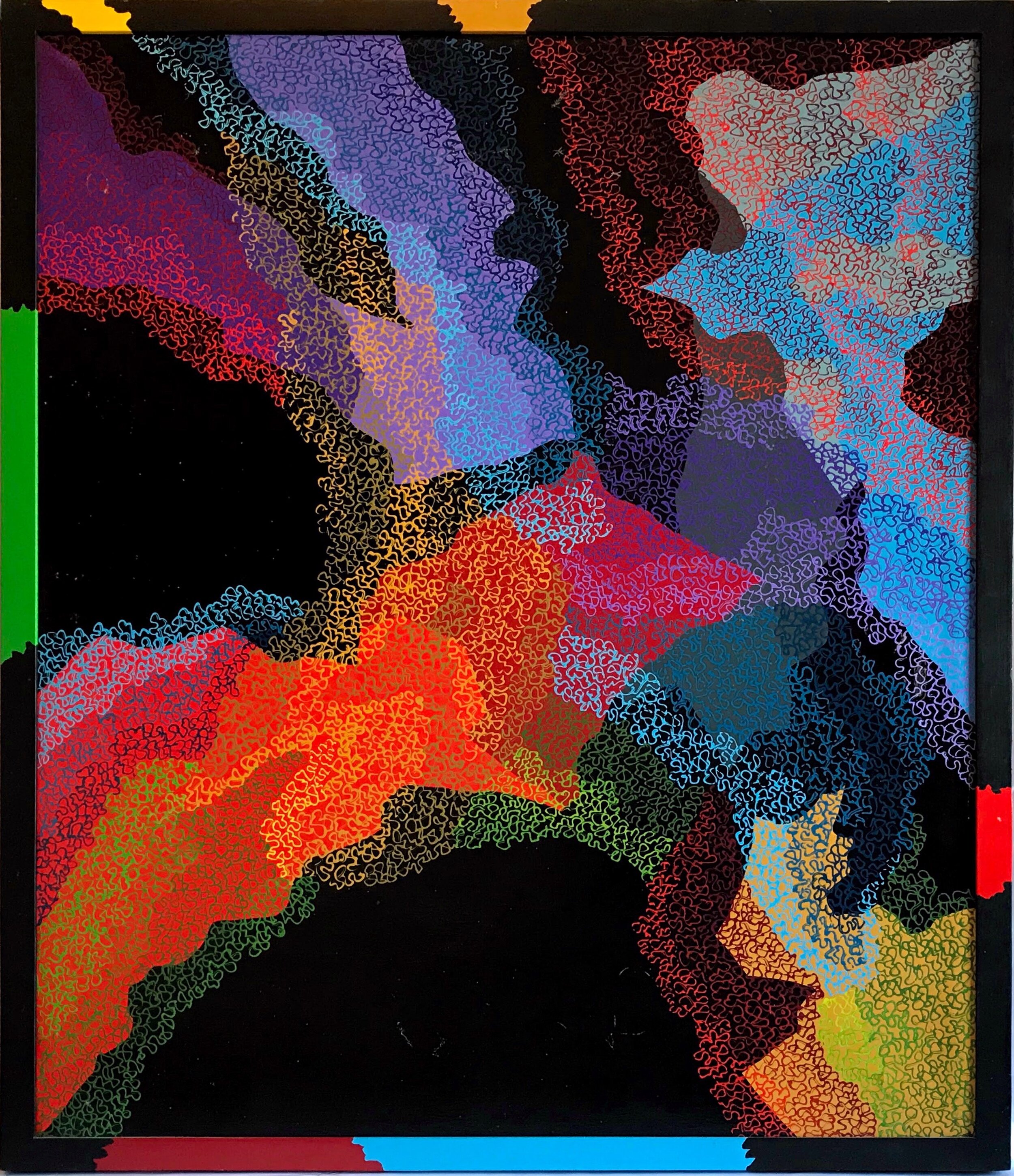  Interazione N.33 , 1986, oil on canvas.