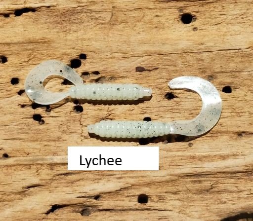 2” Jigging Single Tail Grub - NIGHT RAIDERS - Glow in the dark - Pack of 10