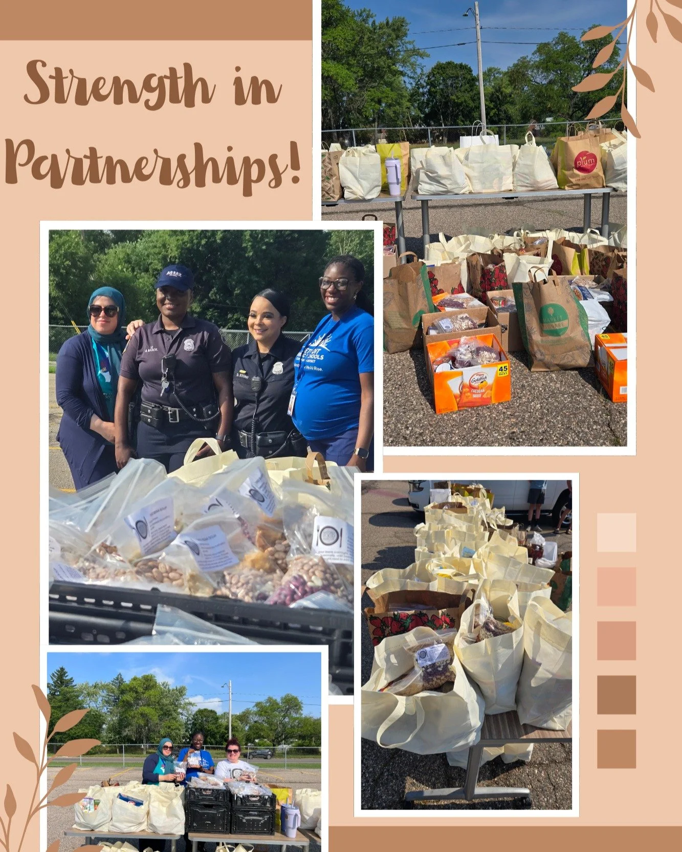 Partnerships make us stronger! What a beautiful morning at Denby High School, sharing soup kits and shelf-stable food with the community. Huge thanks to @detroitk12 for welcoming Metro Food Rescue and creating space to make this impact possible!