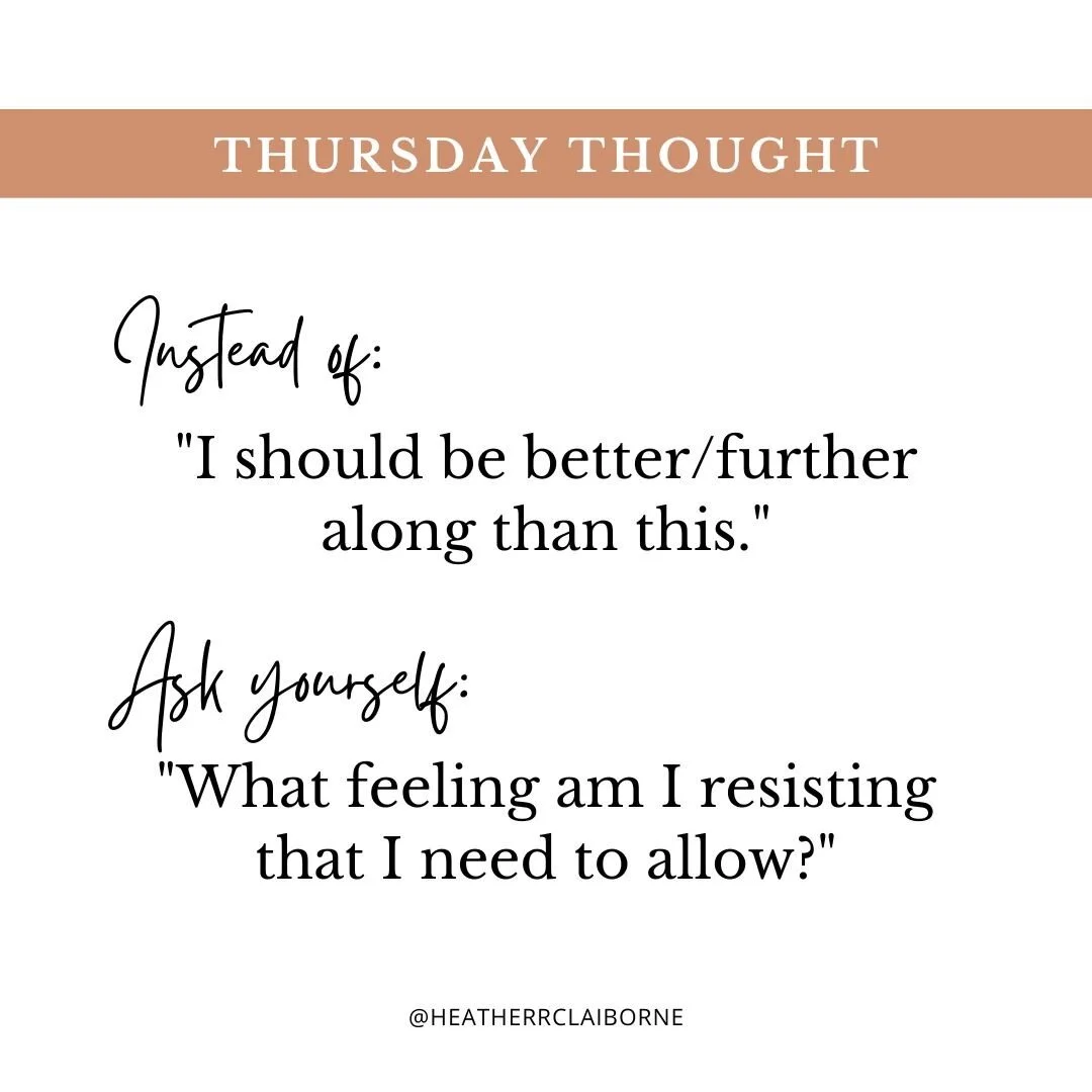 One thought leaves you with shame and discouragement (and maybe even some other self-defeating thoughts about yourself).

One question provides you space to own the reality of what is and allow yourself time to process the disappointment (or whatever