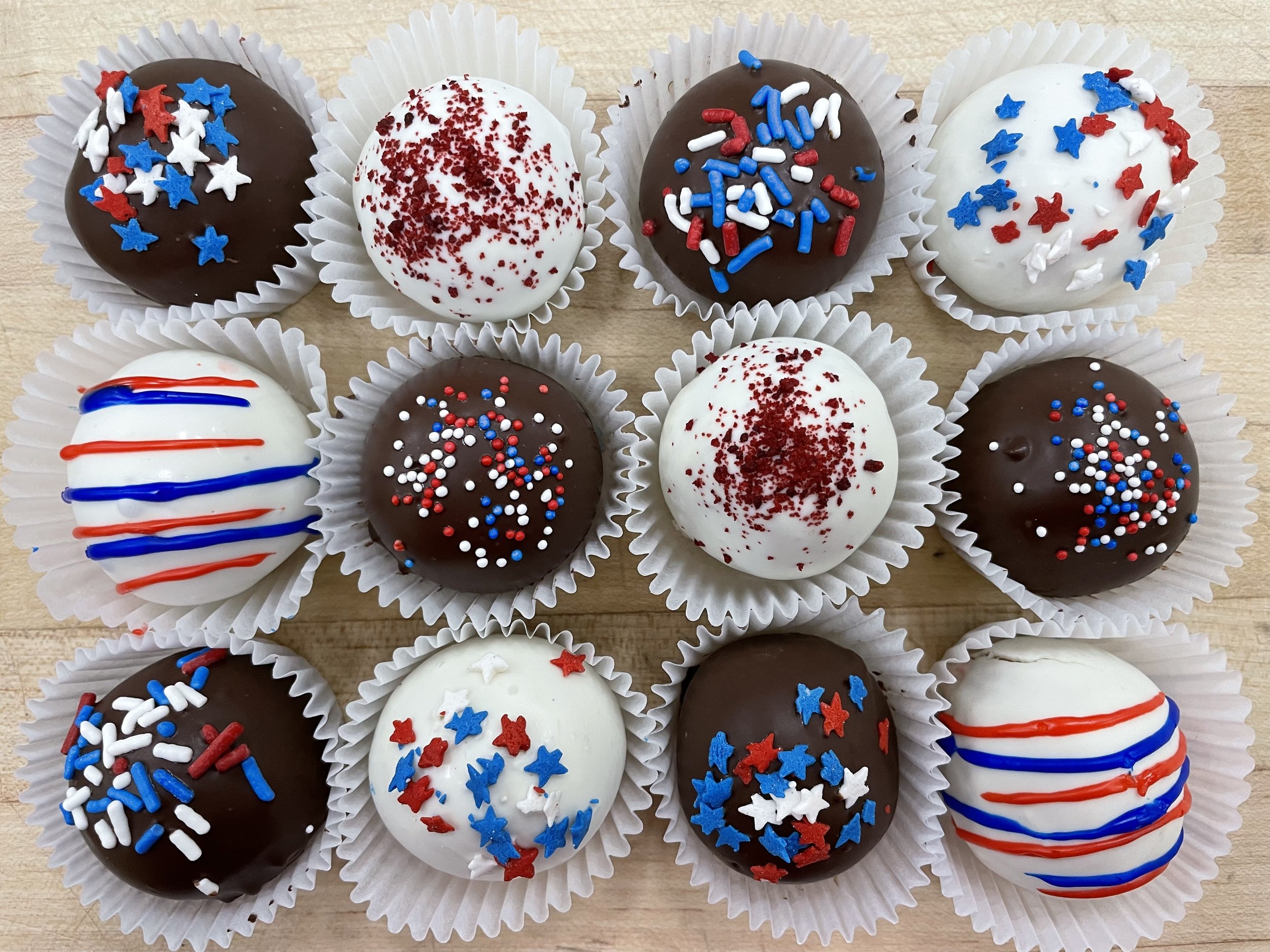 Patriotic Cake Truffles
