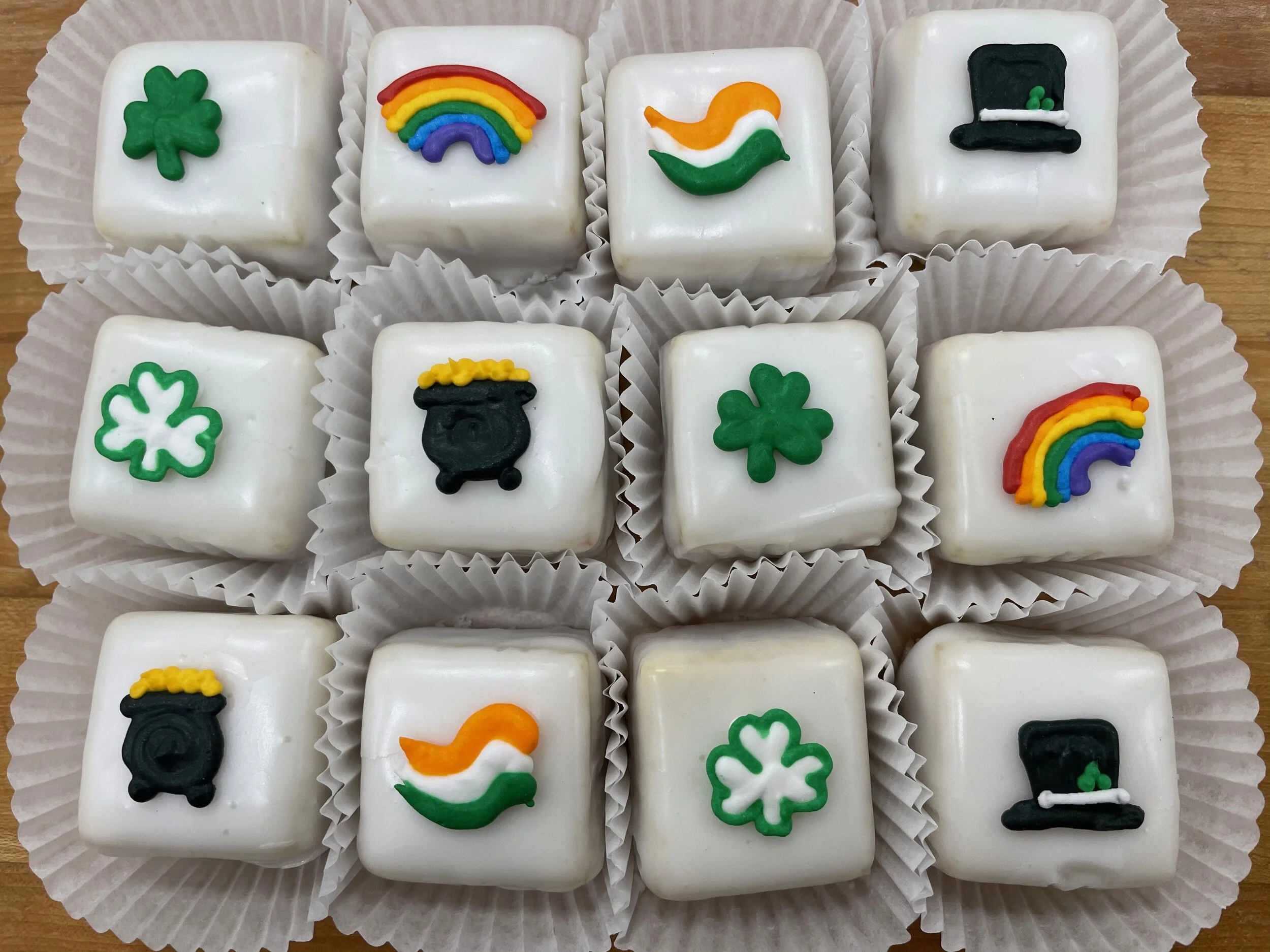 St. Patricks Petit Fours