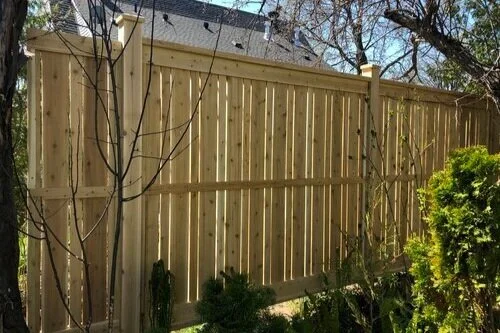 Lanark Cedar Acacia Fence