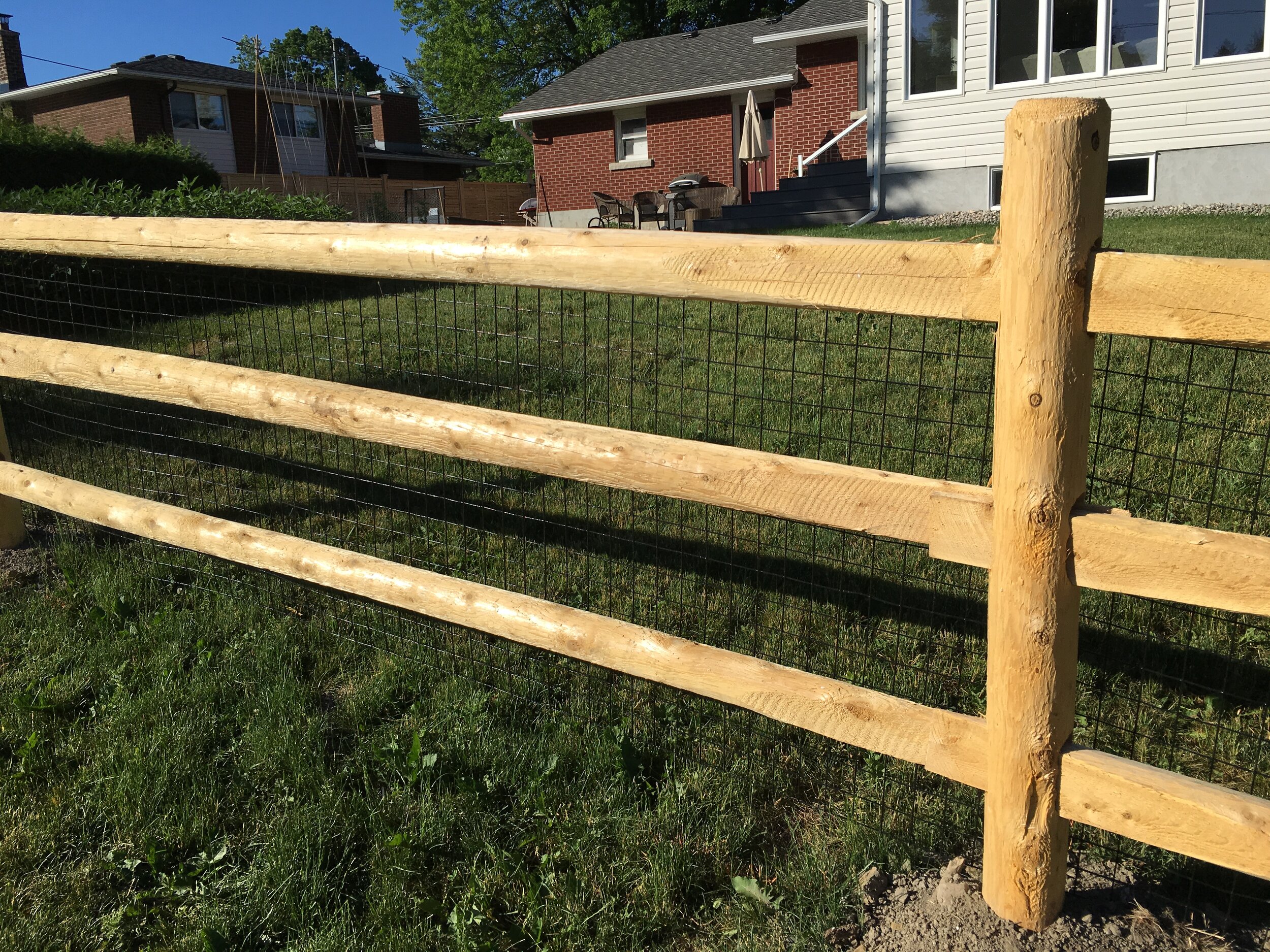 Cedar Post and Rail fencing- Lanark Cedar