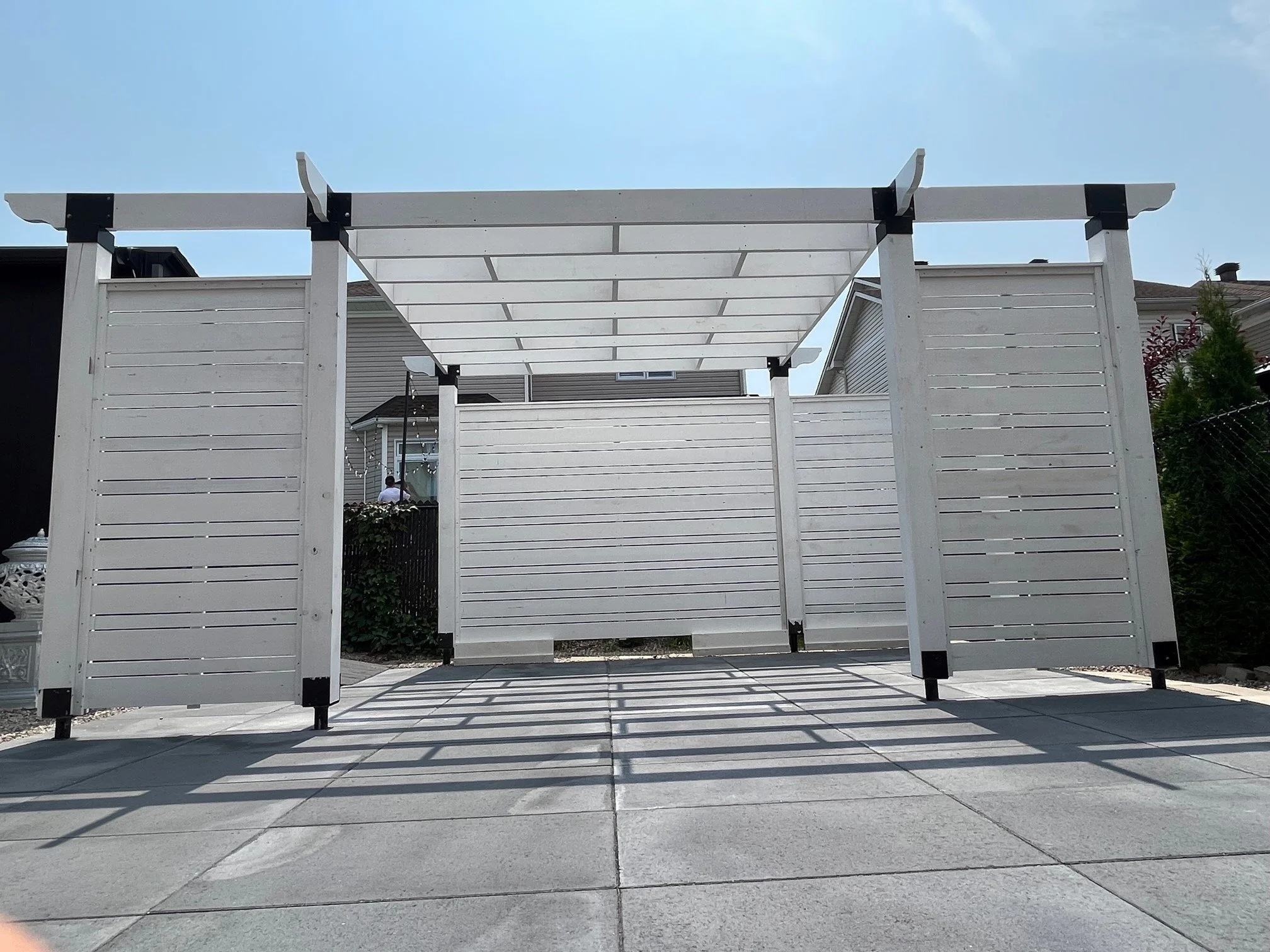 Custom Pergola- Colour "Snow White"