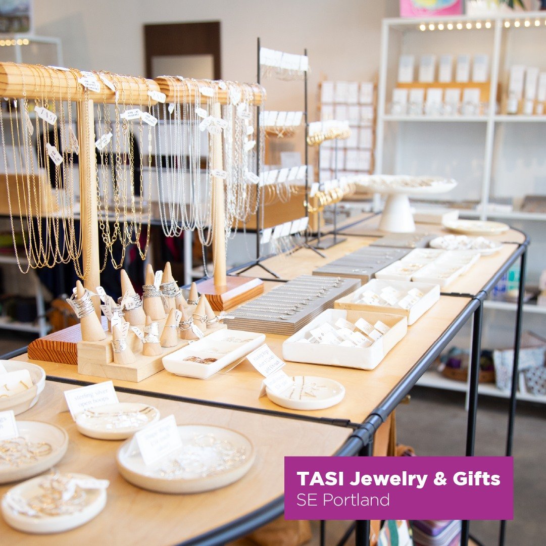 TASI Jewelry &amp; Design was founded and is operated by second-generation jeweler Taya Koschnick. They grace Portland with exquisite craftsmanship featuring gorgeous natural gemstones and rare, antique beads from around the world. TASI's creations a