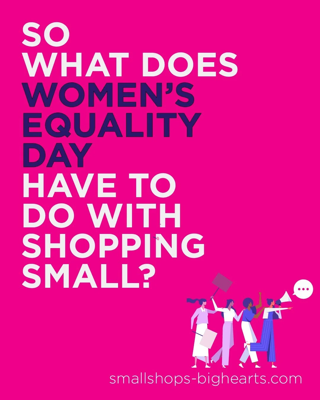 When you shop small, you're investing in equity, empowerment, and a more just local economy.

On August 26th in 1920, the 19th Amendment was certified, granting some women the right to vote. To be clear, this milestone primarily benefited white women