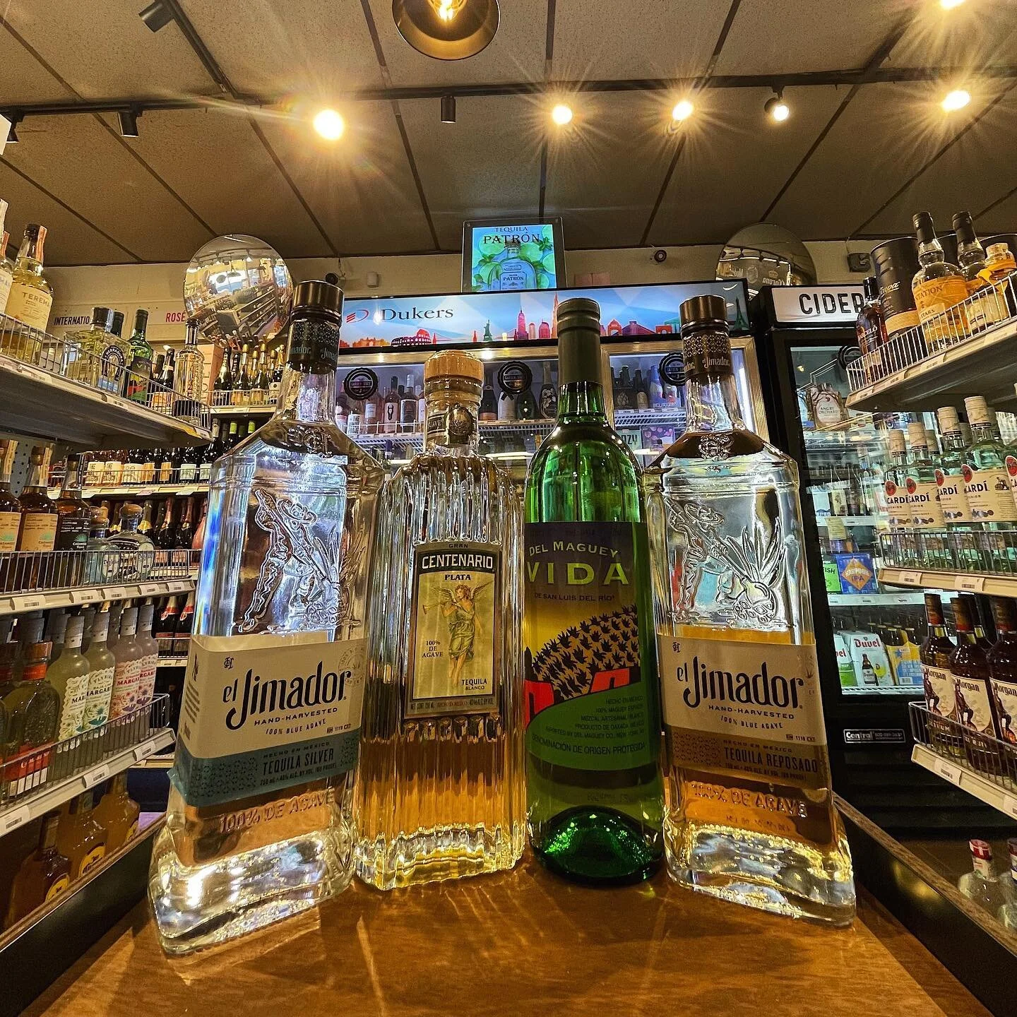 It&rsquo;s #tequilatuesday !! We&rsquo;re excited to bring in 4 new bangin&rsquo; tequilas to spicen your Tequila Tuesday up! From left to right; el Jimador Silver, Gran Centenario Plata Silver, Del Maguey Vida (our first Mezcal!!), and last but not 