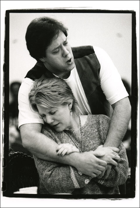   Rehearsal photo with wife Barbara Shirvis |   Cosi fan Tutte  San Diego Opera Photographed by ML Hart 