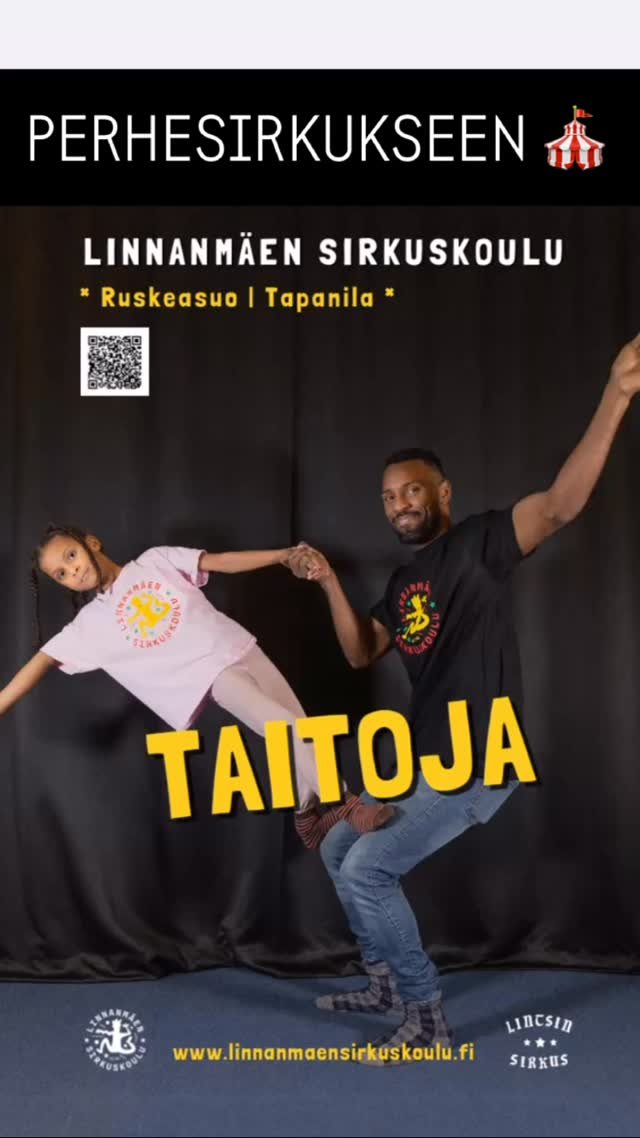 Perhesirkusta vauvoille, taaperoille, alle kouluikäisille ja alakoululaisille yhdessä aikuisen kanssa 🤹‍♂️. Pidensimme kautta, mutta perhesirkuksen hinta säilyi samana! Ilmoittautuminen Hobiverin kautta, linkki profiilissa: https: