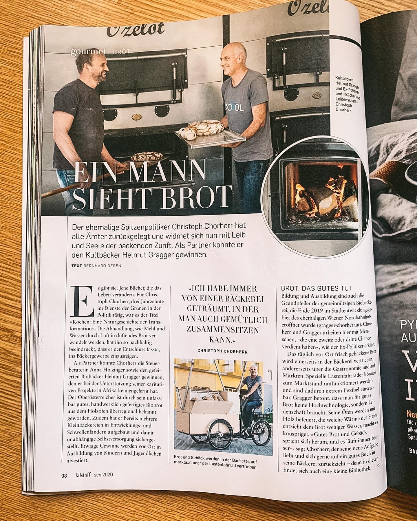 &bdquo;Ein Mann sieht Brot&ldquo; - danke an @falstaff.magazin und @bernhard.degen f&uuml;r den tollen Artikel &uuml;ber unsere B&auml;ckerei!