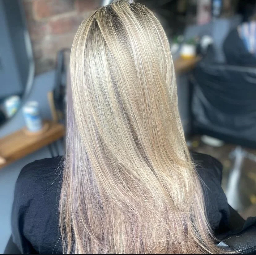 𝐇𝐚𝐢𝐫 𝐛𝐲 @tori_tribehairstudio 
Tori works absolute wonders with blonde hair! DM to book in with her 🤍

#blonde #lavendar #highlightsシ゚ #hairdresser #fullheadhighlights #fullheadfoils #platinum #summerhair #cleangirl