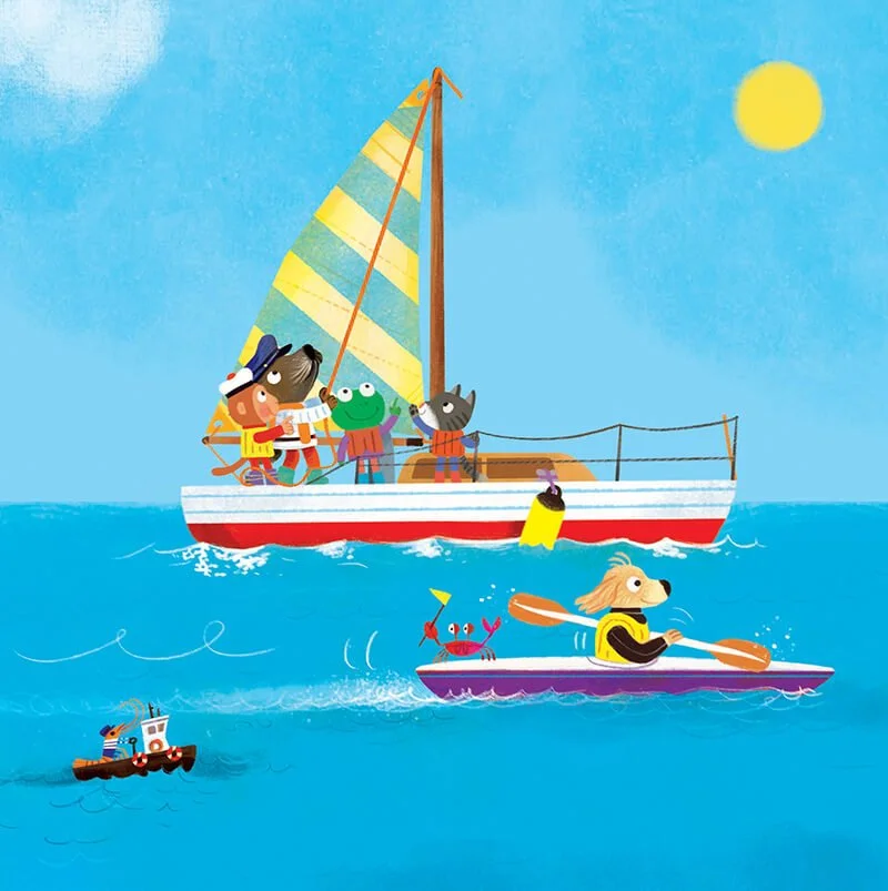 Baby on board boat book inner page