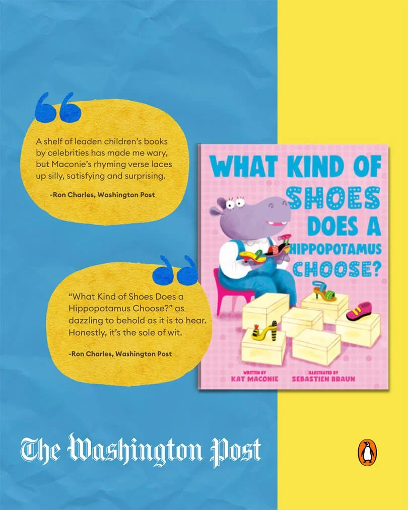 Washington Post's enthusiastic reviews of 'What kind of shoes does a hippopotamus choose?'