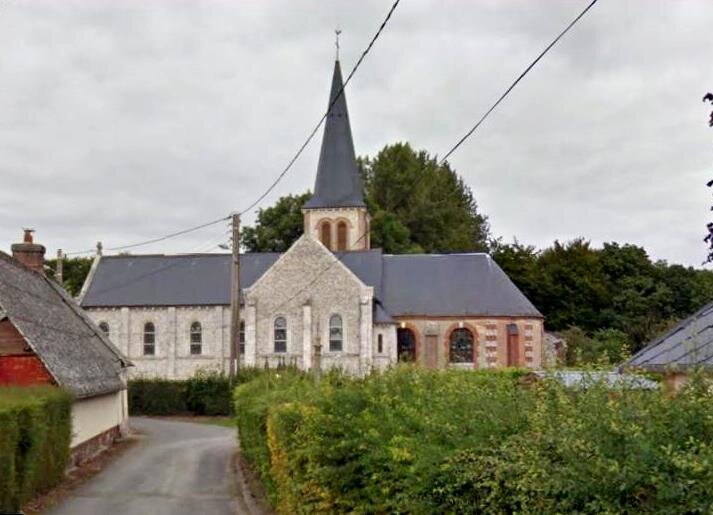 L’église de Cleuville.