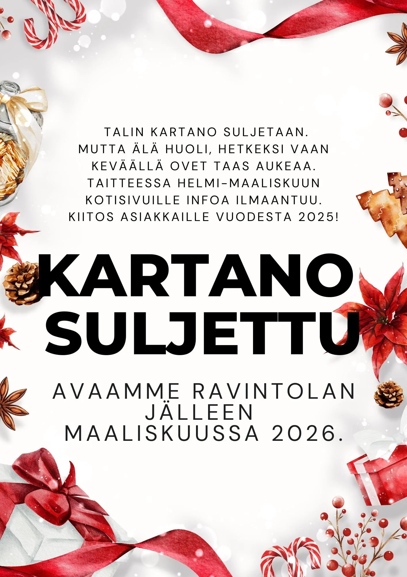TALIN KARTANO SULJETTU