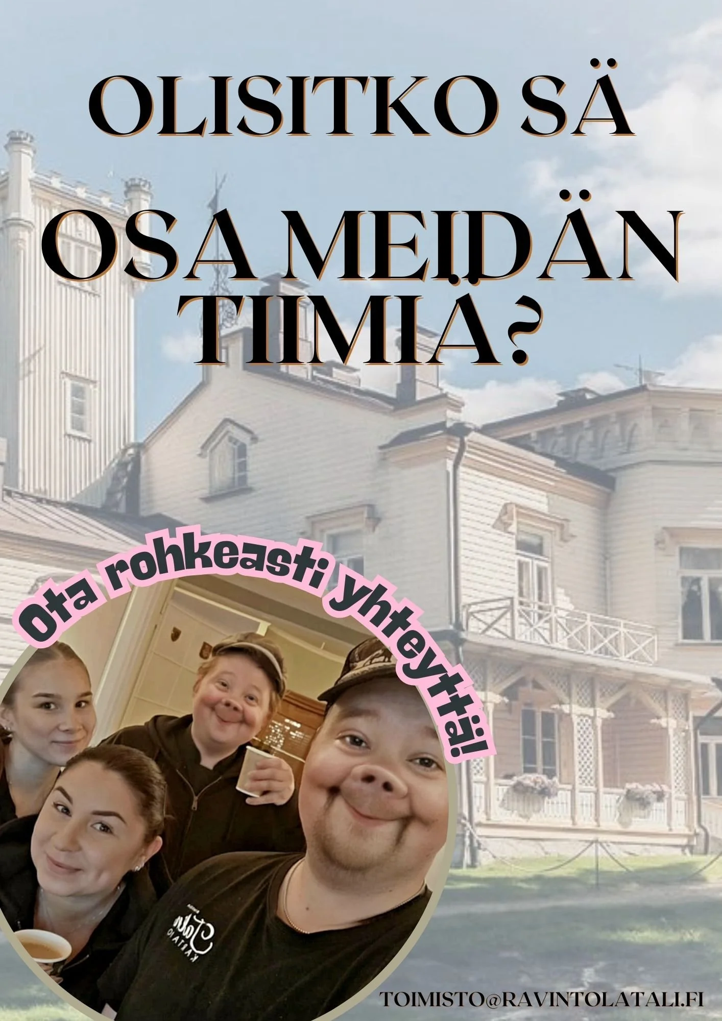 Kokkia etsitään 2026 kaudelle Taliin!