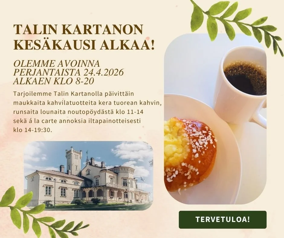 KARTANON KESÄKAUSI ALKAA!