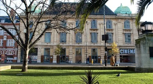 Side view of Hackney Central cinema.