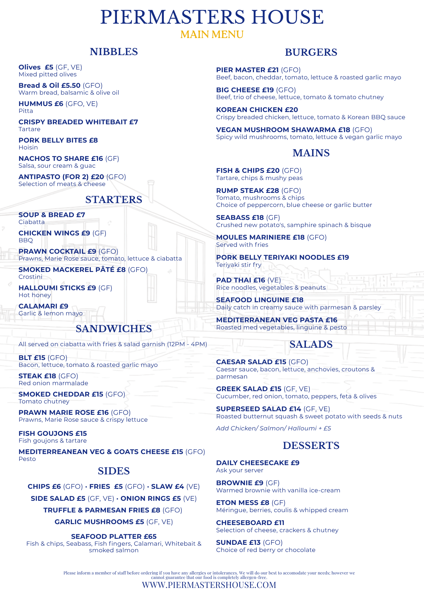 Main Menu: 12:00 - 21:00