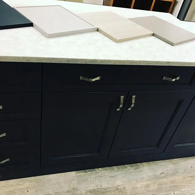 Checking out cabinet options today! @campbellkitchencabinets