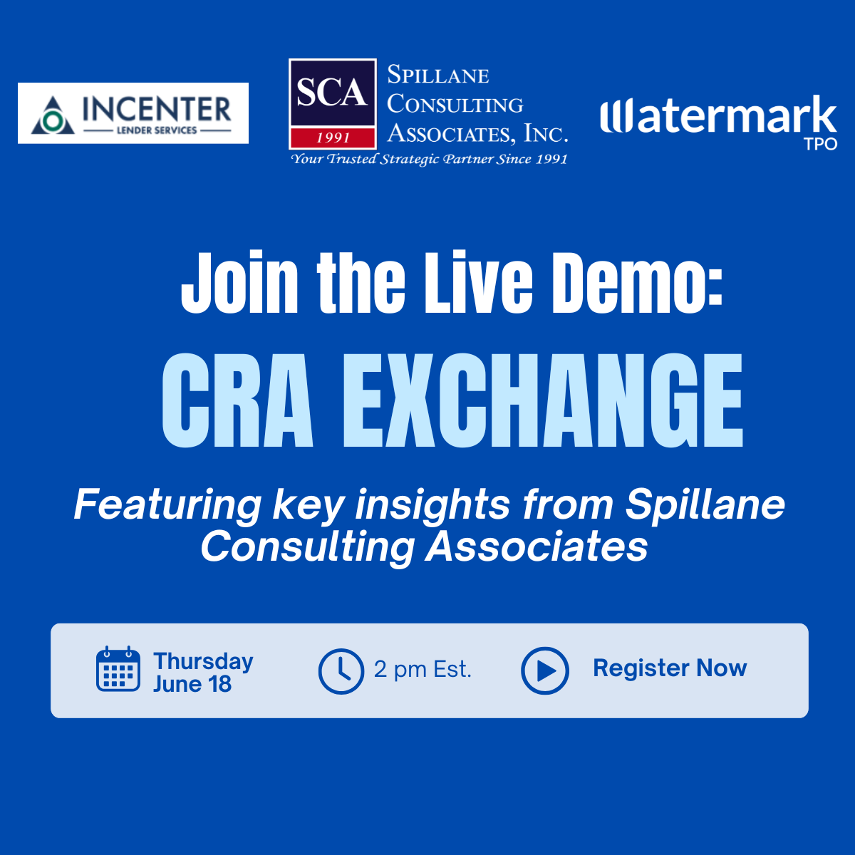 Upcoming Event: CRA Exchange Demo