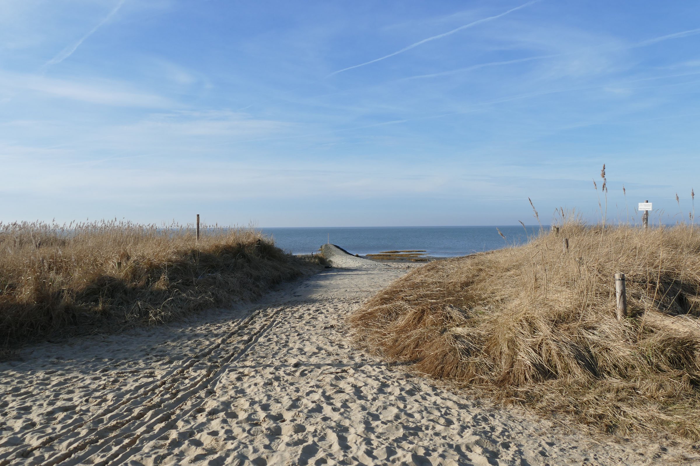 Zugang zum Sahlenburger Strand