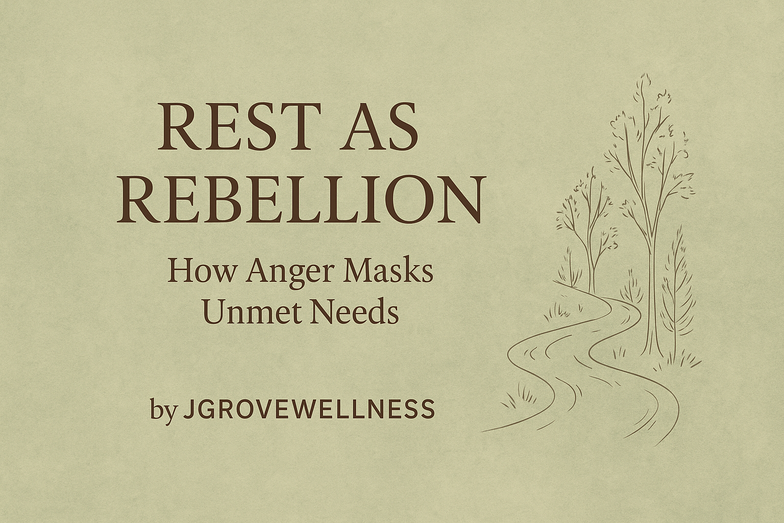 Rest as Rebellion: How Anger Masks Unmet Needs