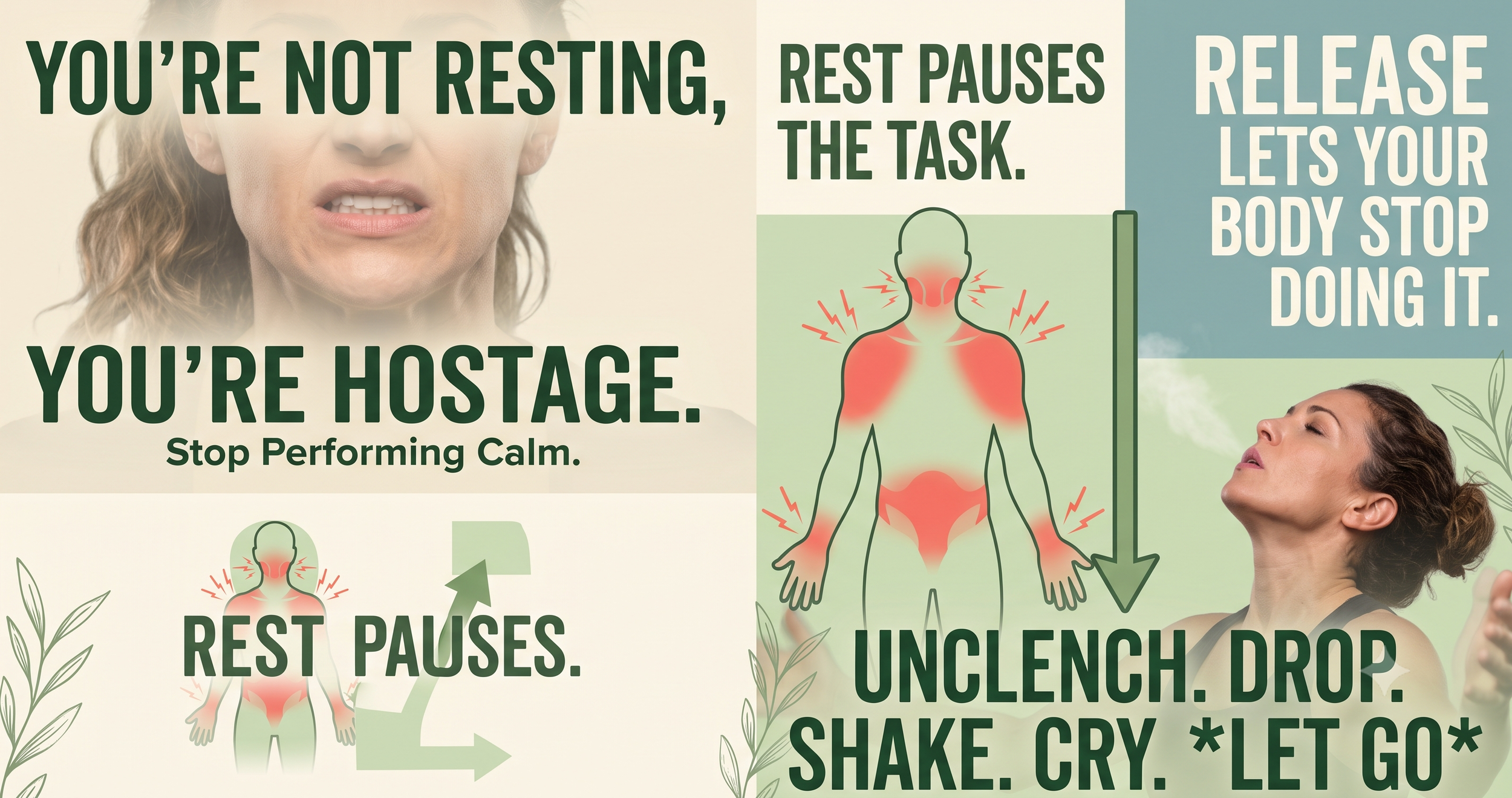 Rest Pauses the Task. Release Lets the Body Stop Doing It.