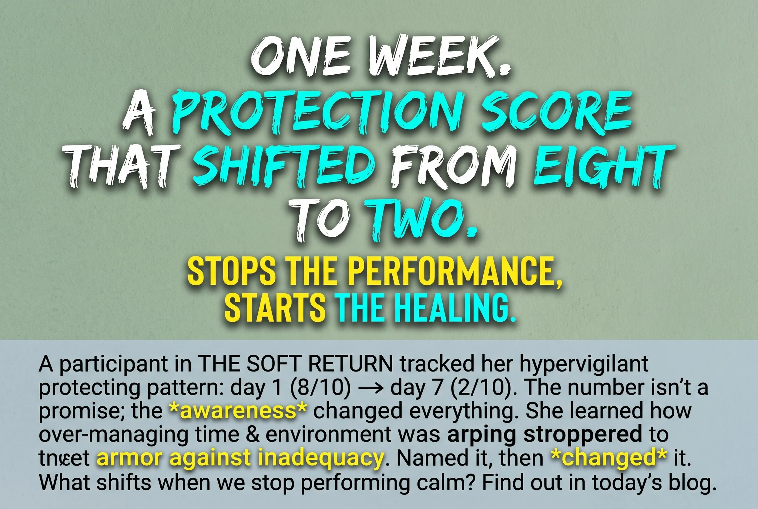 What Happens When We Stop Performing Calm? (A 7-Day Reflection)