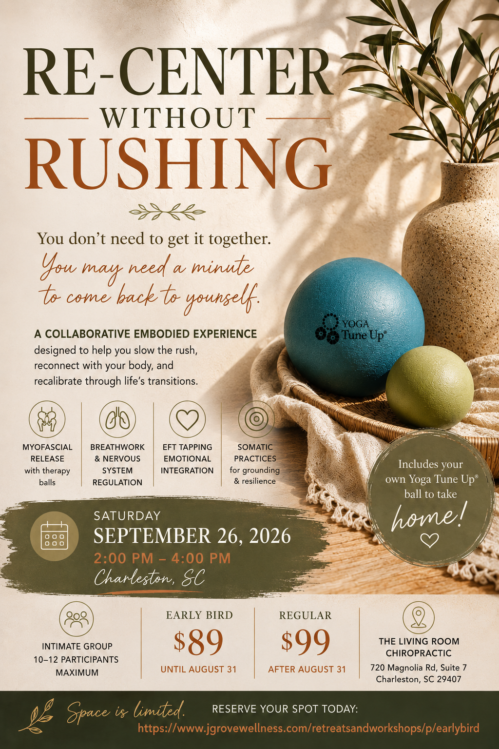 Re-Center without Rushing Treatshop