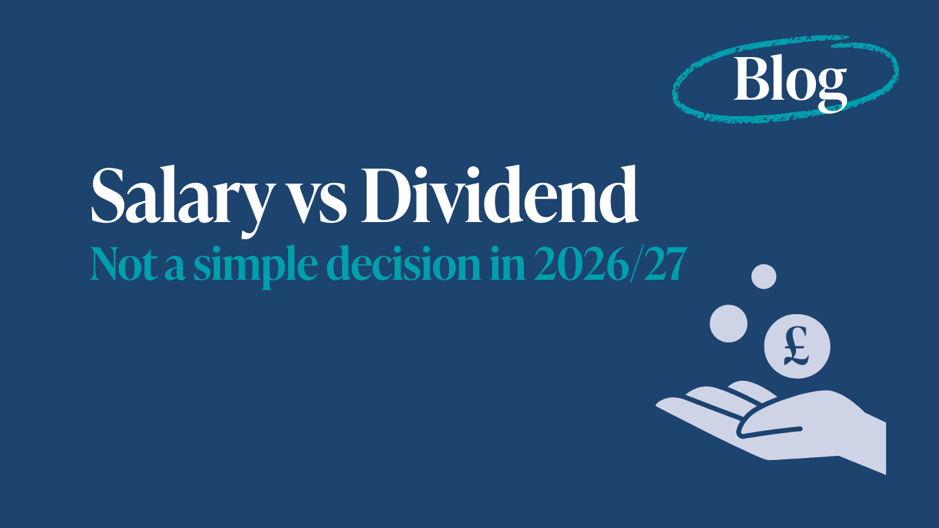Cyflog vs Difidend a Pam nad yw hwn yn Benderfyniad Syml yn 2026/27