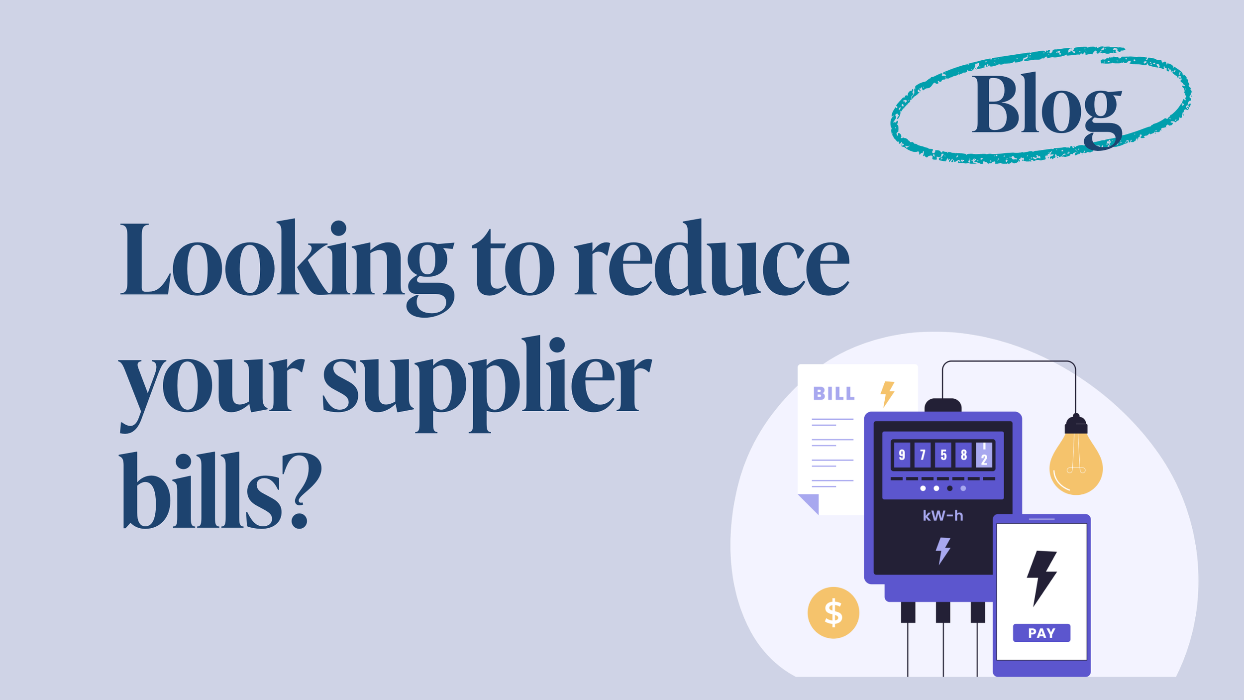 Looking to reduce your supplier bills?