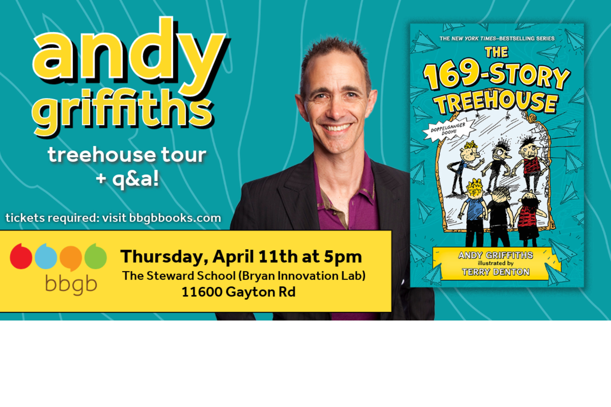 andy griffiths and the 169-story treehouse event (doppelganger doom!)