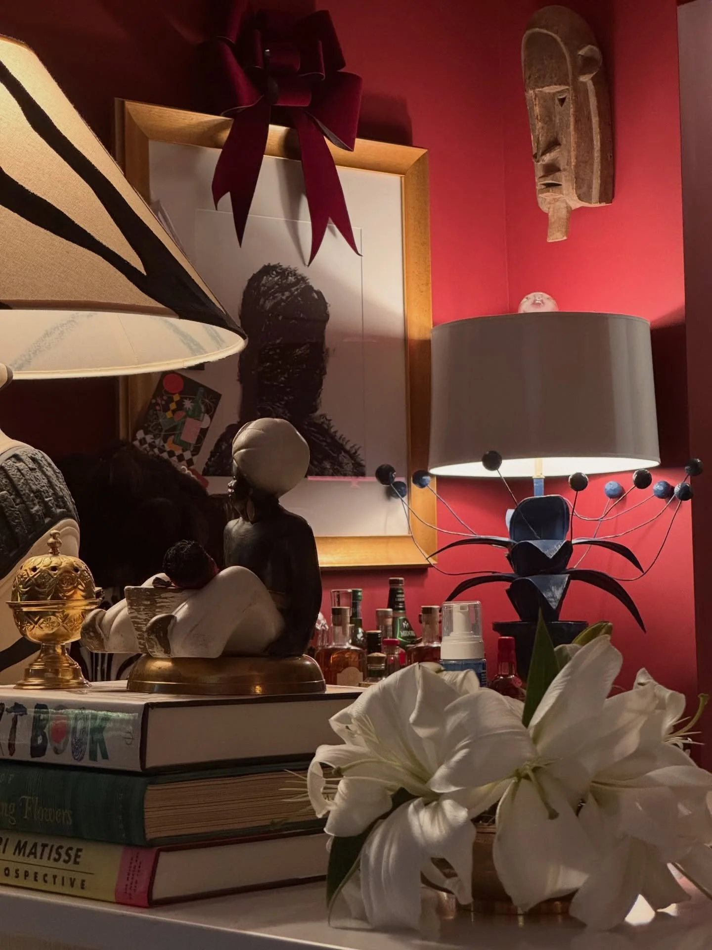 I&rsquo;m most myself in the evening&mdash;lamps on, objects glowing, surrounded by things that have lived before me #DRISatHome