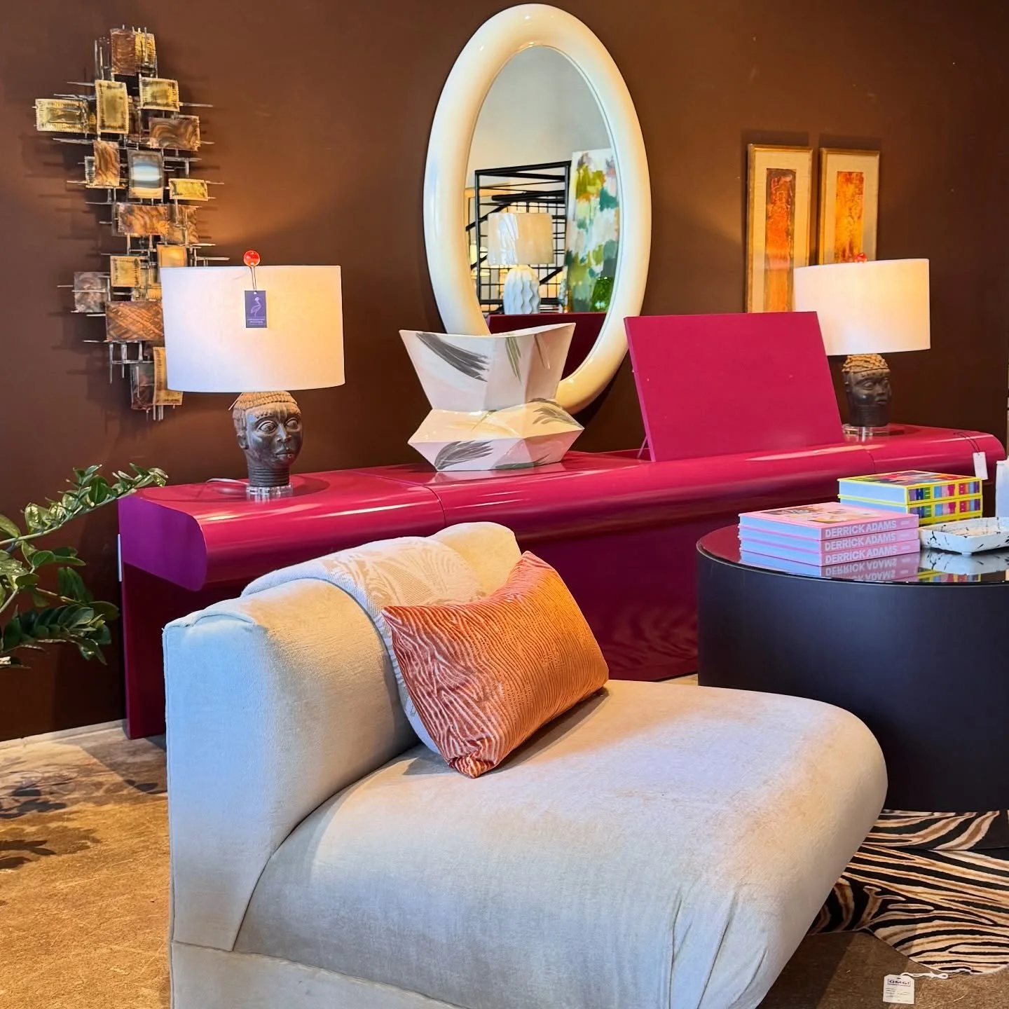 Color with conviction and curves with purpose. These are my pieces at Slate Interiors&mdash;sculptural storage to ground the room, slipper chair(s) to soften the edges, and lamps paired with a statement vessel to control mood and scale. 

Available t