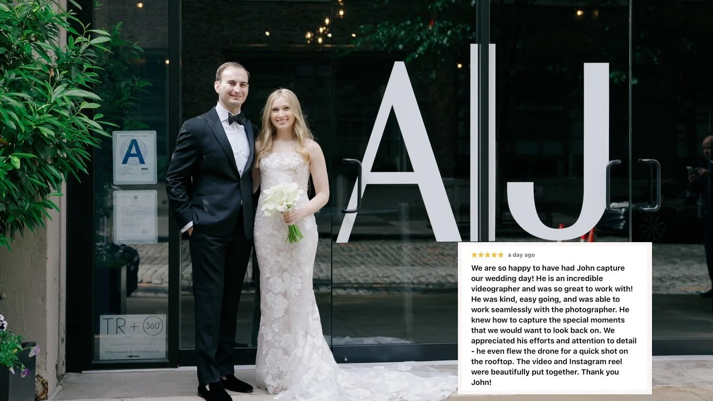 Finally finished Alix &amp; Jeff&rsquo;s wedding highlight reel! 🎥✨

Their kind words truly meant the world to me. It&rsquo;s support like this that keeps me going strong through the busy season.

Thank you again, Alix and Jeff, for trusting me to b