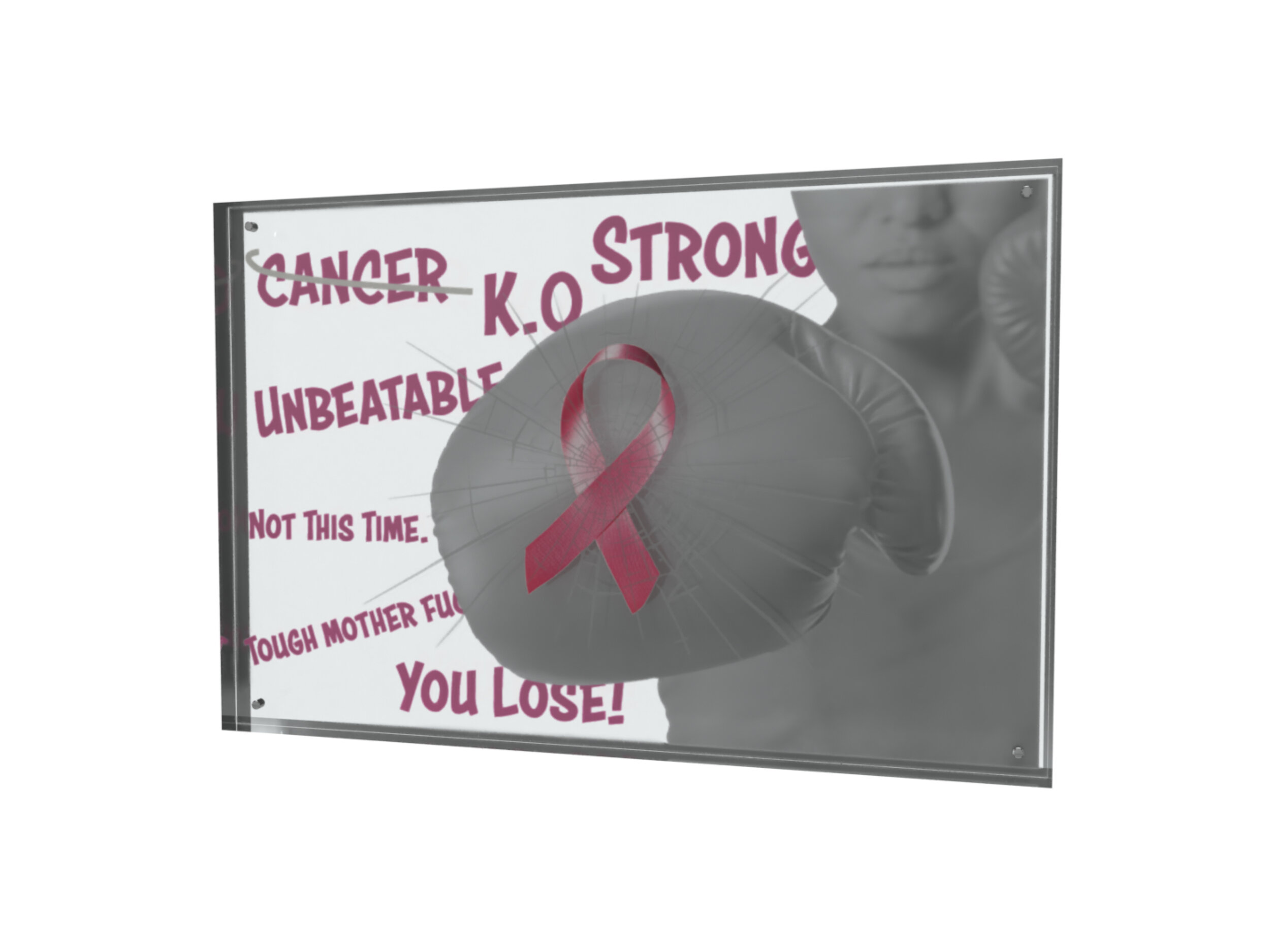 Breast Cancer Survivor Acrylic Display
