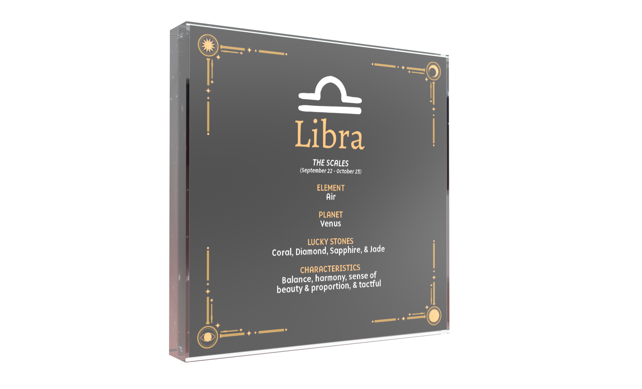 Zodiac Coin Holder - Libra