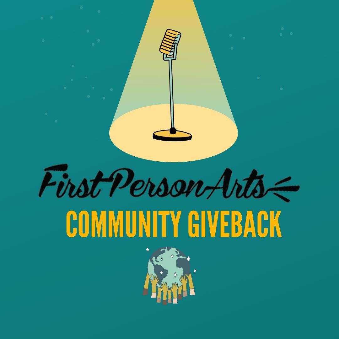 🎤 We chose @firstpersonarts as our Community Giveback recipient. The non-profit organization has set out on a mission to foster appreciation for shared and unique experiences through the telling of stories in various art forms. They encourage artist